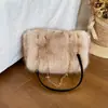 2026 Nuevo Bolso de Cadena de Felpa Otoño Invierno para Mujer Bolso Retro de Piel Sintética de Piel Bolso Cruzado con Solapa de Gran Capacidad