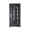 Porta de Segurança Vintage de Cobre com Padrões Esculpidos, Porta de Entrada de Segurança Artisticamente Esculpida para Vilas e Apartamentos, Porta de Entrada de Alto Padrão