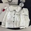 Nuevo Estilo de Primavera y Otoño para Niñas, Manga Larga, Pantalón Largo, Dibujos Animados, Ropa de Casa Cómoda con Cuello de Muñeca y Diseño de Algodón Nube, Conjunto Padre-Hijo