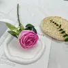 Flor Artificial Princesa Rosa para Decoração de Mesa de Quarto e Sala de Estar, Toque Realista, Flor Falsa Hidratante, Galho Artificial