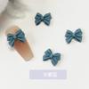 Joyas para uñas con lazo de color sólido, venta al por mayor, textura mate, versátiles, tridimensionales, pequeñas joyas para uñas con lazo de diamante