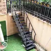 Corrimão de Escada em Caracol Externa Escada Reta Varanda Casa Duplex Loft Placa Ferro Loft Giratório Chinês Redondo