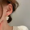Pendientes de Zirconia y Nácar con Textura de Sol, Pendientes Exquisitos, Frescos y Dulces, de Lujo Ligero, Alta Gama, Modernos y Versátiles para Mujer