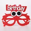 Decoraciones para Fiesta de Cumpleaños Infantil Gafas Dibujos Animados Pájaro Lindo Disfraz Accesorios para Fotos Gafas con Marco de Letras Ojos Grandes