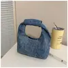 Bolsa de Jeans Urbana Simples de Alta Qualidade Estilo Coreano, Bolsa de Mão Portátil Moderna e Estilosa para o Dia a Dia