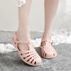 Sandalias Baotou para Mujer Primavera y Verano 2025 Sandalias Romanas Transpirables Planas Casuales Hebilla Playa Sandalias de Gelatina
