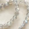 Pulsera de Cristal de Fresa 6MM Piedra Lunar gris dos anillos regalo para novia novia fresco delicado librito rojo Estilo caliente
