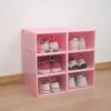 Caja de almacenamiento de zapatos de plástico PP transparente, gruesa y a prueba de polvo, con cajón abatible de plástico