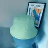Sombrero de pescador, logo estampado, sombrero tipo cubo para montañismo al aire libre, sombrero de algodón ligero de color liso para hombre, venta al por mayor para mujer