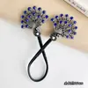 Pinza de pavo real retro de alta gama para mujer, herramienta para moño alto de flor en la parte posterior de la cabeza, clip de torsión para moño perezoso, accesorio para el cabello