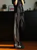 Pantalones casuales de pierna recta a rayas retro, de secado rápido, para hombre, estilo streetwear moderno y a la moda, corte holgado, versátiles y con buena caída.