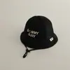 Moda Letra Chicas Soleadas Sombrero de Malla Corto Serie Maillard Transfronteriza Sombrero de Sol para Bebé Sombrero de Cubo Versátil para Niños