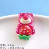 Acessórios de Resina Urso Morango Desenho Animado com Tema de Comida Cola Creme DIY Elásticos de Cabelo Acessórios de Cabelo Decorações para Capa de Celular Garrafa de Água