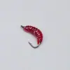 Gancho de Boca de Cavalo Listrado Branco Cabeça de Mergulho Minhoca Mealworm 20mm 0.45g Isca Macia Minhoca Biônica Caixa de Iscas Venda por Atacado