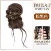 Scrunchie de Tecido Estampado de Leopardo Retrô Estilo Coreano para Mulheres, Novo Acessório de Cabelo para Rabo de Cavalo Baixo, Coque Bigode de Dragão