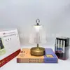 Lámpara de Mesa Táctil Retro Recargable LED Transfronteriza para Sala de Estar, Dormitorio, Decoración de Mesita de Noche Estilo Ins, Hotel, Cafetería, Ambiente Romántico