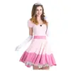 Halloween Super Mario Cuento de Hadas Princesa Juego de Rol Rosa Uniforme de Princesa Uniforme Tentación Cosplay