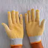 Guantes de algodón grueso personalizados antideslizantes, guantes de hilo de algodón antideslizantes, guantes protectores para manipulación en obras de construcción, se pueden imprimir con texto