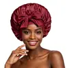 [Gorro de Ducha Monocromático de una Sola Capa] El Popular Gorro de Seda Artificial con Lazo de Cinta de Satén de Amazon