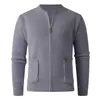 Outono 2026 Novo Casaco de Tricô Estilo Britânico Masculino da Amazon Moda Transfronteiriça Suéter Cardigan Masculino Plus Size