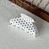 Pinza de garra de acetato estilo coreano Alan, tamaño mediano clásico, para peinados semi-recogidos, accesorio para el cabello tipo pinza de tiburón elegante y exquisito para la parte trasera de la cabeza