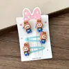 Nuevo Clip para el Cabello de Dibujos Animados Banda para el Cabello Clip BB de Dibujos Animados No Daña el Cabello Pinza Pequeña Accesorios para el Cabello Lindos para Niños Cuerda para el Cabello
