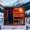 Fabricante de Foshan Sala de Sauna para el Hogar de Lujo Sala de Vapor Seco Sala de Vapor Húmedo Temperatura Constante Vaporizador de Sudoración Desintoxicación Calefacción Belleza Multiusuario