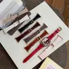 Correa de Cuero Encerado Ajustada Adecuada para Apple Watch S10 S11 Huawei Fit4 Xiaomi Banda de Muñeca Cintura Delgada