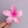 Pinza para el Cabello de Flor de Plumeria para Mujer, Pinza de Tiburón Floral, Accesorio Estilo Vacaciones en la Playa, Pasador, Adorno para el Cabello, Pinza para el Cabello