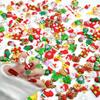 Nueva serie navideña más vendida resina parche grande mixto muñeco de nieve navideño árbol de Navidad accesorios para joyería diy venta al por mayor