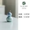 Calabazas Glaseadas de Cristal Pequeños Adornos de Cerámica para Damas Lindos Gadgets Coloridos Mascotas de Té Accesorios para Ceremonia del Té Regalos de Alta Gama