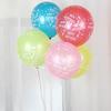 Balão de látex de 12 polegadas e 3,2 g, feliz aniversário, letra impressa, balão de imitação espessado