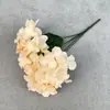 Flor de Hortensia Artificial con 5 Ramas y Pétalos Grandes, Flor de Seda para Boda y Decoración del Hogar, Adorno de Arreglo de Flores Falsas, Disponible en Múltiples Colores