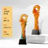 Novo Troféu de Cristal de Vidro com Animal, Troféu Comemorativo de Prêmio de Funcionário Destaque, Troféu de Aniversário de Alto Padrão e Atmosférico
