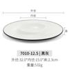 Prato de Jantar Melamina Japonês Espessado Redondo Padrão Casca de Árvore Comercial Hotel Cozinha Artística Louça Prato de Sobremesa Ocidental Espaguete