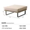 Fabricante de Conjunto de Móveis Simples Nórdico para Exterior em Rattan Sofá Cadeira Pátio Terraço Jardim Sofá de Varanda para Exterior Personalização