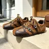 Tênis de treino alemães retrô de cadarço plano para mulheres, novo modelo outono 2026, sapatos casuais esportivos com tira cruzada, tênis Forrest Gump femininos