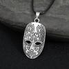 Serie de Cine y Televisión Europea y Americana Collares Transfronterizos de Joyería Máscara de Hombre Muerto Colgante Collar Cabeza Hierba Larga