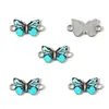 Accesorios Populares de Joyería DIY Mariposa Impresa Accesorios Dobles Colgantes Accesorios de Joyería Accesorios Hebilla de Eslabón de Pulsera W566