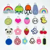 Accesorios Personalizados de Dibujos Animados de Goma Blanda de Doble Cara de PVC para Cremallera, Llavero Colgante DIY, Accesorios para Bolsas y Ropa