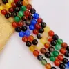 Pulseira de Contas Soltas de Ágata Bicolor Natural Contas para DIY Pulseira Tecida à Mão de Cristal Acessórios de Joias