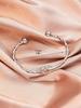 Pulseira feminina europeia e americana transfronteiriça de cobra borboleta com nó geométrico oco aberta personalidade moda luxo leve alta qualidade