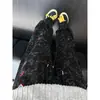 Pantalones deportivos de estilo americano para hombre, teñido anudado blanco y gris bordado, nuevos para invierno, de alta resistencia, corte curvo, pierna recta, acampanados