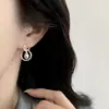 Elegantes Pendientes de Línea de Perlas Artificiales, Pendientes de Aro Geométricos Versátiles de Moda y Sofisticados, Pendientes de Moda de Estilo Ins de Nicho