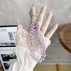 Cadena para teléfono móvil, venta al por mayor, de cristal, para mujer, nueva funda para teléfono móvil con cuentas, cordón, llavero, red roja, comercio exterior transfronterizo, gran oferta