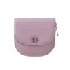 Bolsa redonda pequeña ~ Artículo más vendido transfronterizo, bolso de solapa pequeño de alta gama con cierre de broche y cremallera, tarjetero estilo Chanel, monedero moderno y dulce