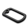 Anillo Silenciador Militar Cubierta Protectora de Silicona Etiqueta de Perro de Acero Inoxidable Anillo Silenciador Joyería Accesorios Cubierta Colgante