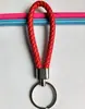 Llavero de cuerda de cuero accesorios de llave tejidos llavero metálico llavero colgante para llave de coche accesorios para bolso