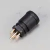 Conector de Sinal M8 Macho e Fêmea Mini Nylon Núcleo de Borracha Plug para Veículo Elétrico Plug de Aviação Conector à Prova d'Água M8