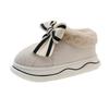 Chinelos de Algodão para Mulheres, Uso Externo de Inverno, Sapatos de Algodão Modernos e Populares, Uso Doméstico, Chinelos de Algodão Silenciosos e Quentes, Chinelos de Solado Grosso para Mulheres